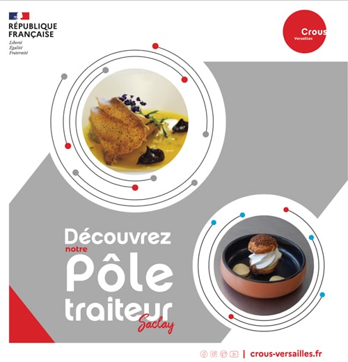 Carte traiteur couve Saclay Crous versailles
