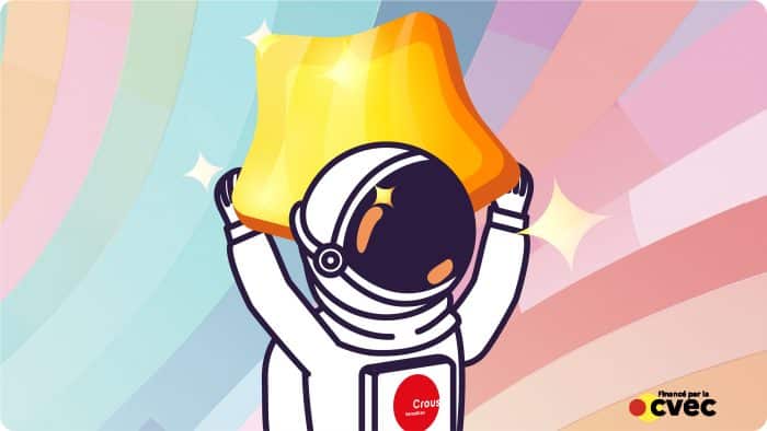 Projets CVEC mis en lumière - mascotte astronaute avec une étoile