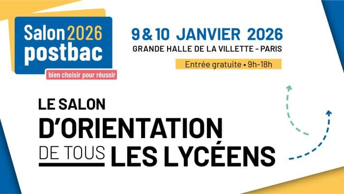 Salon Postbac 2026, les 9 et 10 janvier 2026
