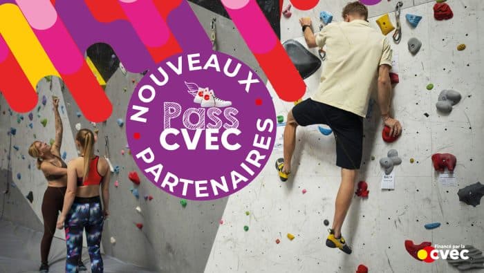 Nouveaux partenaires PASS CVEC - escalade